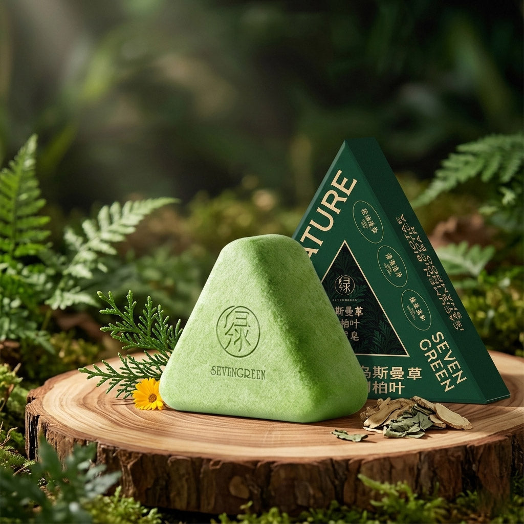 SevenGreen Herbal Oil Control Shampoo Bar