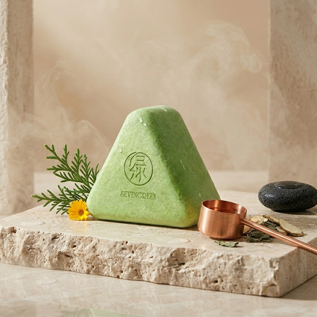 SevenGreen Herbal Oil Control Shampoo Bar
